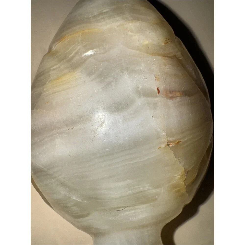 Vintage Hand Carved Onyx Tortoise Turtle Paperweight 4 1/2 “ 2 3/4 ” W, 1.5” H